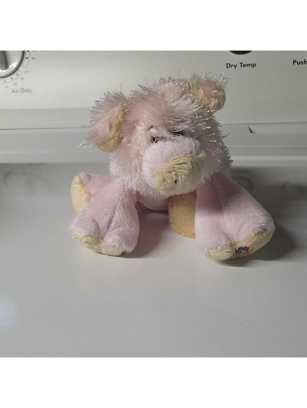 GANZ WEBKINZ - PINK FUZZY PIG PLUSH HM002 stuffed animal toy - No code